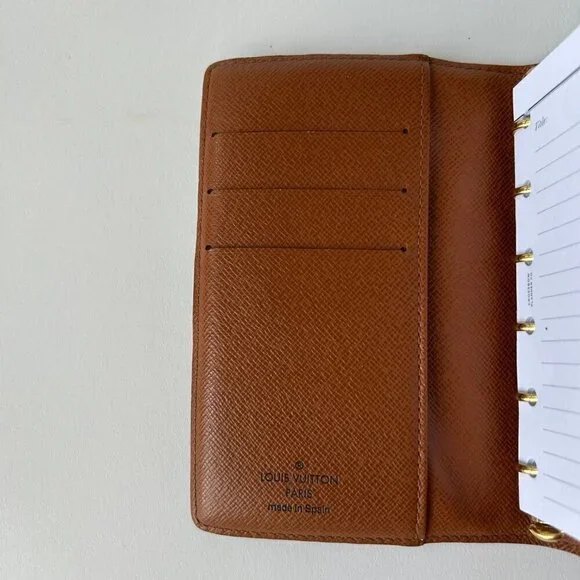 LOUIS VUITTON SMALL RING MONOGRAM AGENDA - Picture 6 of 7